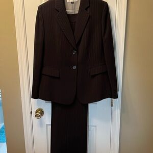 Tahari Classic Black Pinstripe suit